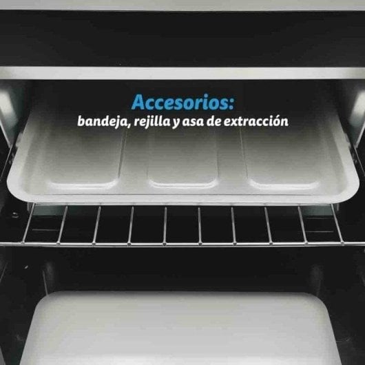 Horno Sobremesa Grunkel HR-10MINI 10L 37x31x23cm Grill Temporizador Negro
