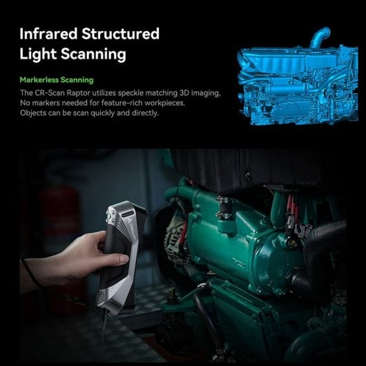 Creality CR-Scan Raptor Scanner 3D até 60 FPS