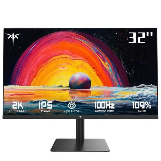 KTC H32T13 Monitor Gaming 32" IPS LED WQHD 100Hz FreeSync/G-Sync Compatible