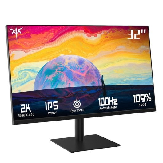 KTC H32T13 Monitor Gaming 32" IPS LED WQHD 100Hz FreeSync/G-Sync Compatible