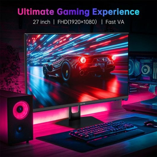 KTC H27E22P Monitor Gaming 27" Fast VA LED FHD 280Hz Compatível com FreeSync/G-Sync