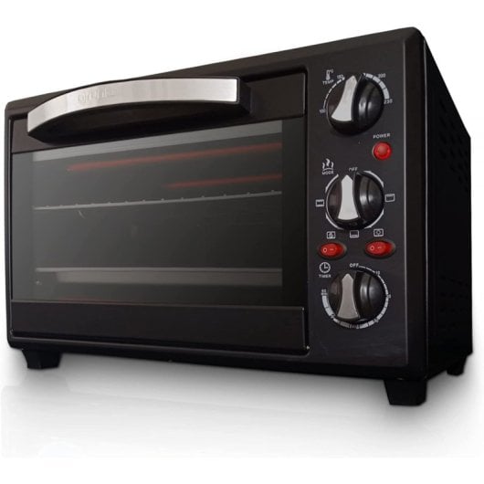 Grunkel HR-28NRM Horno Eléctrico Multifunción De Sobremesa De 28L 1600W Negro
