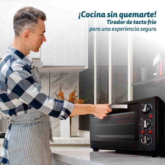 Grunkel HR-28NRM Horno Eléctrico Multifunción De Sobremesa De 28L 1600W Negro