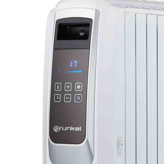Grunkel RAC-10PIROSDIGITAL Radiador Digital De Aceite Mando A Distancia 2500W Blanco