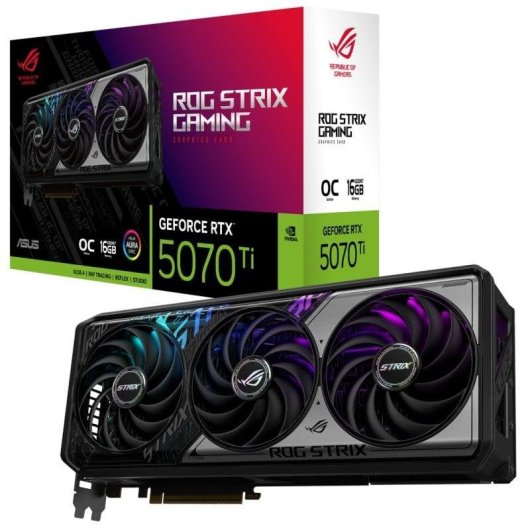 Grafikkarte ASUS ROG STRIX GeForce RTX 5070 Ti OC 16GB GDDR7 Reflex 2 RTX AI DLSS4
