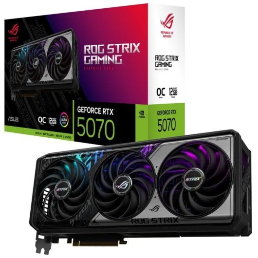 Carte Graphique ASUS ROG STRIX GeForce RTX 5070 OC 12GB GDDR7 Reflex 2 RTX AI DLSS4
