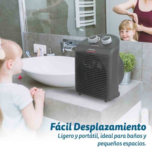 Grunkel WB-2000PLUSNG Calefactor 2000W Y 2 Niveles De Potencia Gris
