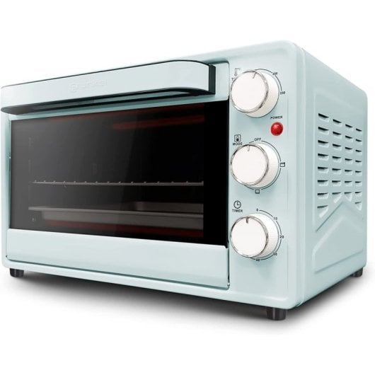 Grunkel HR-23AZURE Horno Eléctrico Multifunción De Sobremesa  De 23L 1600W Verde Agua