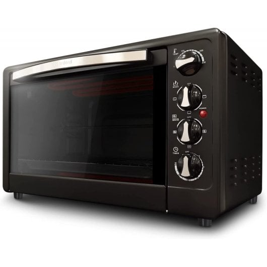 Grunkel HR-48RMRUSTI Horno Eléctrico Multifunción De Sobremesa De 48L 2200W Negro