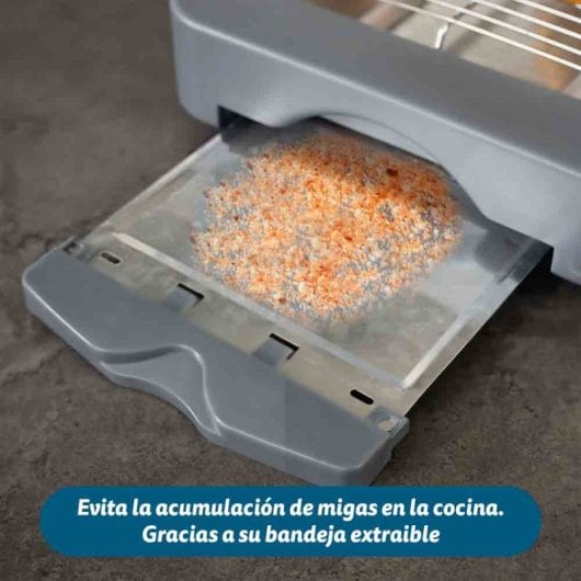 Grunkel TSP-MINISIZE Flachtoaster für 1 oder 2 Scheiben, 350 W, Grau