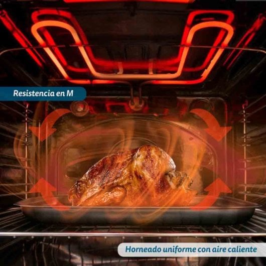 Grunkel HR-48SILVERRUSTI Horno Eléctrico Multifunción De Sobremesa De 48L 2200W Gris