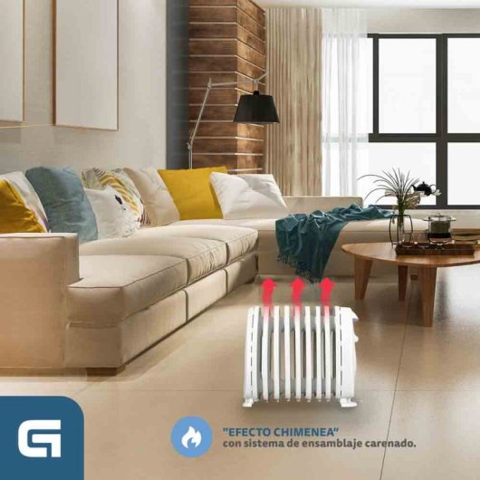 Grunkel RACP-100D Radiador Eléctrico De Aceite 1000W Blanco