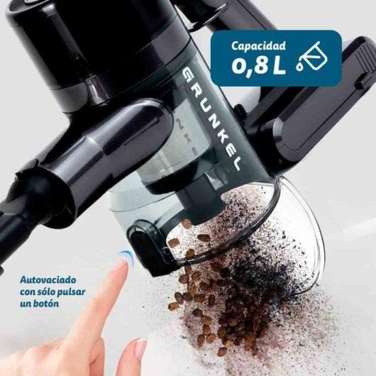Aspirador sem Fio Grunkel ASP-27KPA 350W 45min Filtro HEPA Depósito 0,8L