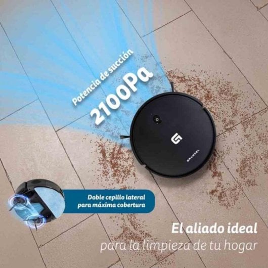 Aspirador Robô com Mopa Grunkel I-DANCERGYRO Navegação Giroscópica 2.100 Pa