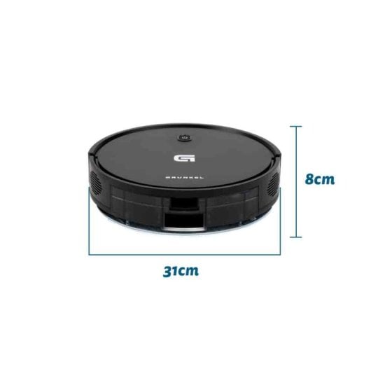 Grunkel I-DANCERGYRO Robot Aspirador 2 Em 1 Com Navegação Giroscópica e Controlo Wi-fi Preto