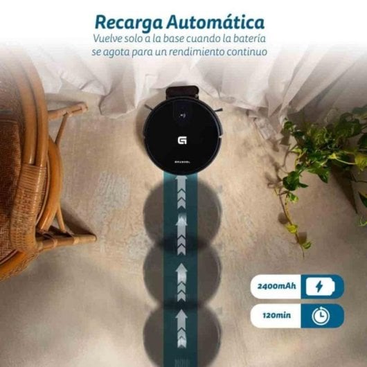 Aspirador Robô com Mopa Grunkel I-DANCEREASY Navegação Livre 2.100 Pa