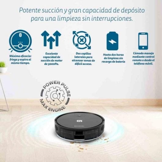 Aspirador Robô com Mopa Grunkel I-DANCEREASY Navegação Livre 2.100 Pa