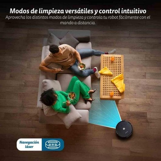 Robot Aspirador y Fregasuelos Grunkel I-dancerturbobrush con Autovaciado Navegación Láser 5.000 Pa Control por Voz