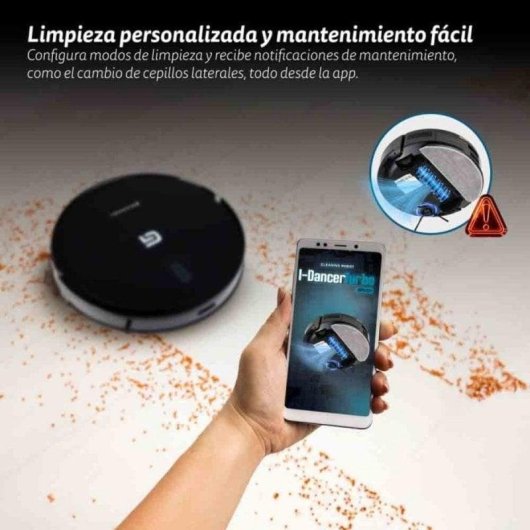 Robot Aspirador y Fregasuelos Grunkel I-dancerturbobrush con Autovaciado Navegación Láser 5.000 Pa Control por Voz