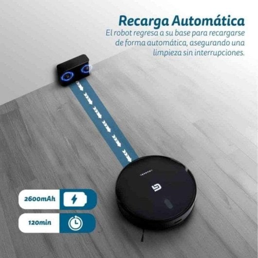 Robot Aspirador y Fregasuelos Grunkel I-dancerturbobrush con Autovaciado Navegación Láser 5.000 Pa Control por Voz
