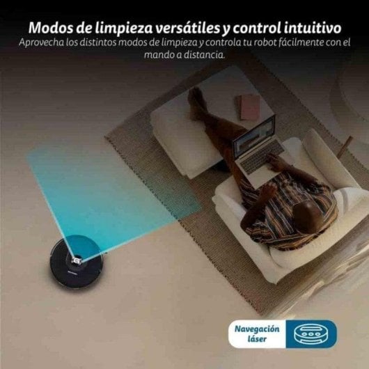 Robot Aspirador Grunkel I-DANCETURBOLASER con Autovaciado Navegación Láser 5.000 Pa Control por Voz