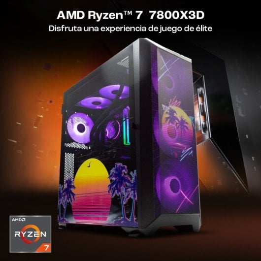 PcCom Imperial AMD Ryzen 7 7800X3D / 32 Go / SSD 2 To / RTX 4070 + Windows 11 Famille - Magic City