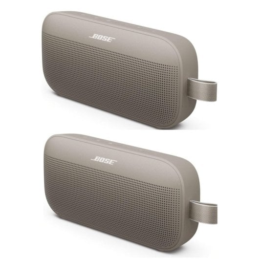 Enceinte portable Bose Sound Link Flex 2e génération, couleur sable, lot de 2