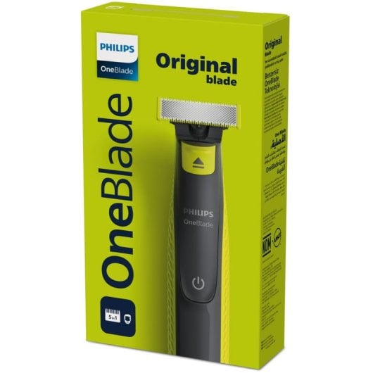 Aparador de Barba Facial Philips Norelco OneBlade QP2724/20 Recarregável 45min Seco e Molhado 1 Pente Lâmina 360°