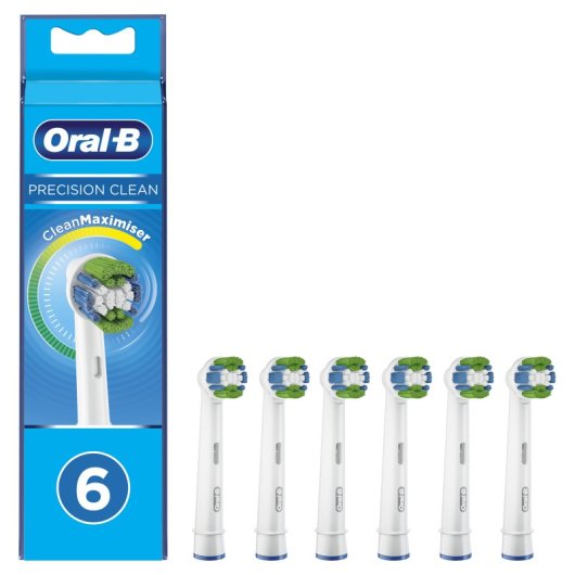 Oral-B Precision Clean 80339528 Spazzolino di ricambio 6 pezzi bianco