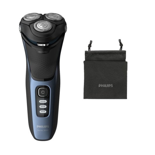 Rasoir Philips 3000 Wet/Dry Noir/Bleu
