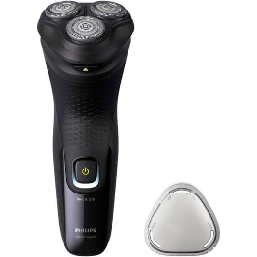 Máquina de Barbear Facial Philips X3021/00 Recarregável 40min Seco e a Húmido 3 Lâminas Cabeças Flexíveis