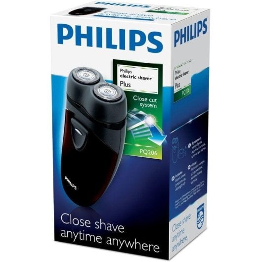 Rasoio Elettrico Viso Philips PQ206 Senza Filo 60 min 2 Testine Flessibili