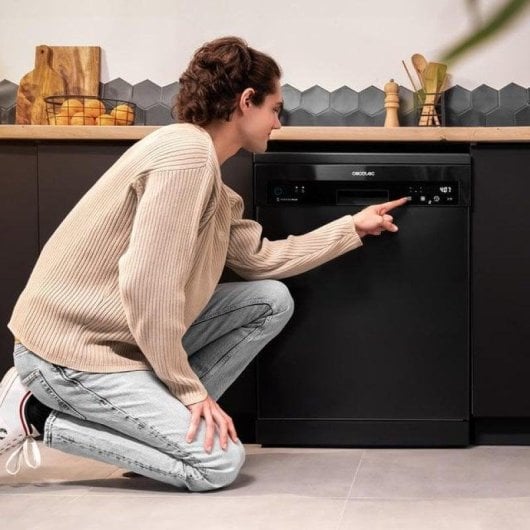 Cecotec Bolero Aguazero 6500 Lavavajillas 60Cm 15 Cubiertos 6 Programa C Gris