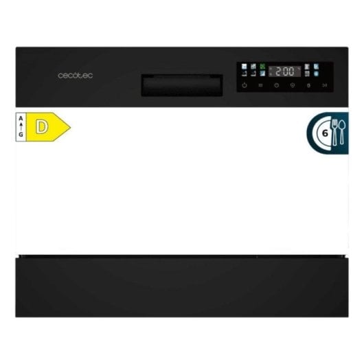 Lave-vaisselle Cecotec Bolero Aguazero 2300 6 Couverts Classe D écran tactile Delay