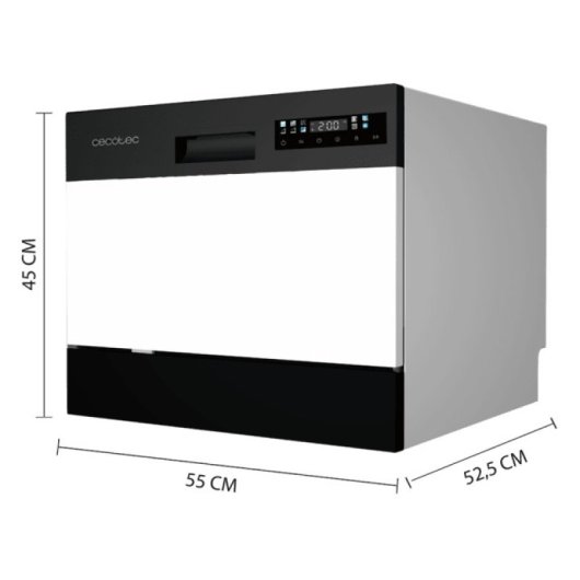 Cecotec Bolero Aguazero 2300 Lavavajillas Compacto De 6 Cubiertos 8 Programas D Blanco