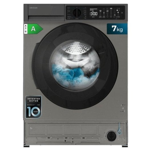 Lava-linge Cecotec Bolero DressCode 750 BI Hublot 7kg 1200rpm A Inox Vapeur Antiallergique
