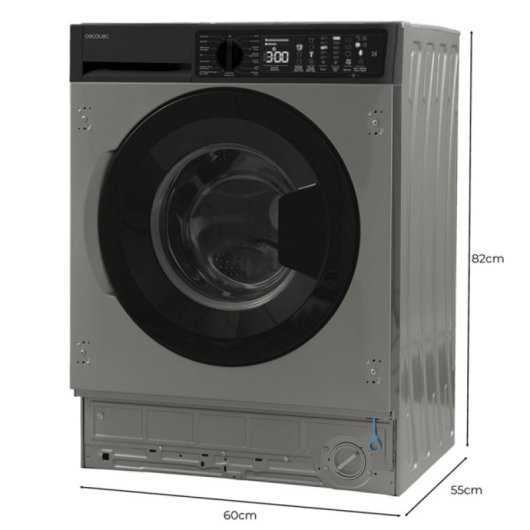 Cecotec Bolero DressCode 750 BI 7kg Integrable 1200rpm Clase A Inox