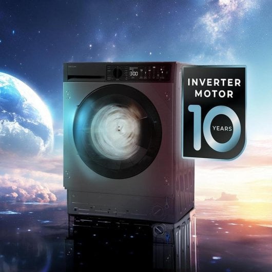 Lava-linge Cecotec Bolero DressCode 750 BI Hublot 7kg 1200rpm A Inox Vapeur Antiallergique