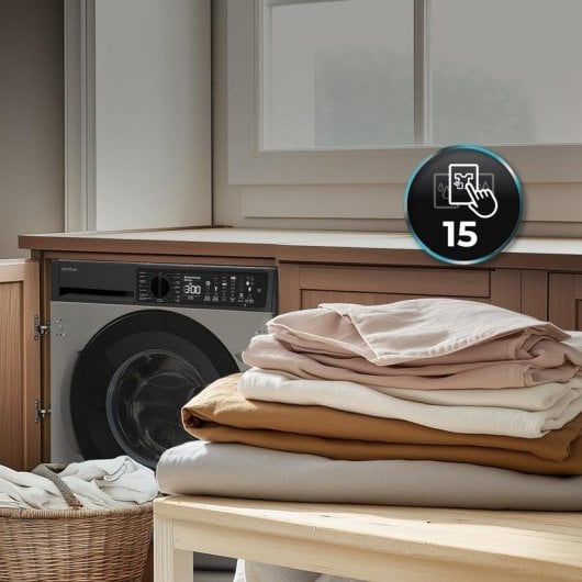 Lava-linge Cecotec Bolero DressCode 750 BI Hublot 7kg 1200rpm A Inox Vapeur Antiallergique