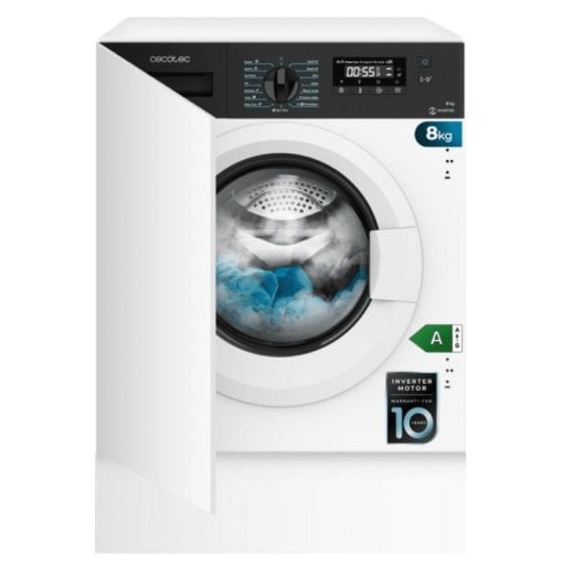 Cecotec Bolero DressCode 840 BI Lavadora Integrable 8 Kg 1350Rpm 16 Programas A Blanco