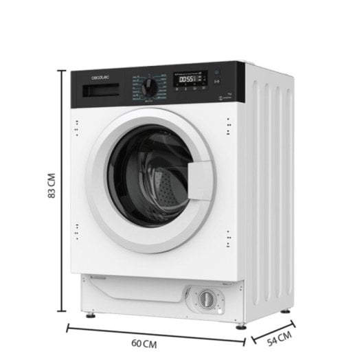 Cecotec Bolero DressCode 740 BI Máquina de Lavar Roupa de Encastrar 7 Kg 1400 Rpm A 16 Programas A Branca