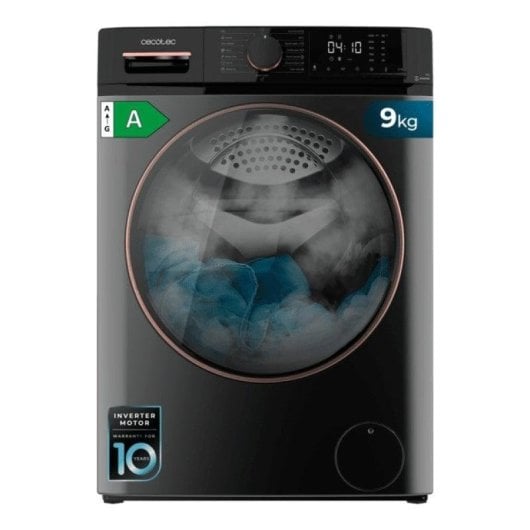 Lava-linge Cecotec Bolero DressCode 9610 Hublot 9 kg 1400 rpm A Inox Vapeur AI