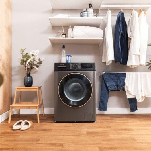 Lava-linge Cecotec Bolero DressCode 9610 Hublot 9 kg 1400 rpm A Inox Vapeur AI