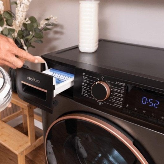 Lava-linge Cecotec Bolero DressCode 9610 Hublot 9 kg 1400 rpm A Inox Vapeur AI