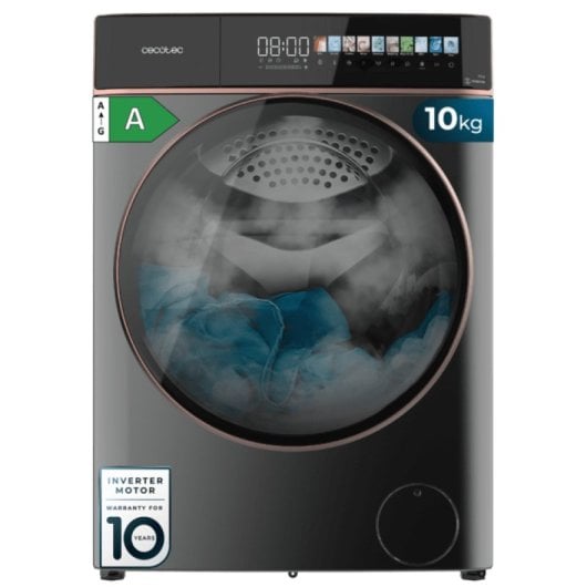 Cecotec Bolero DressCode 10900 Lavatrice a carica frontale da 10 kg, 1400 giri/min, classe A, colore: Nero