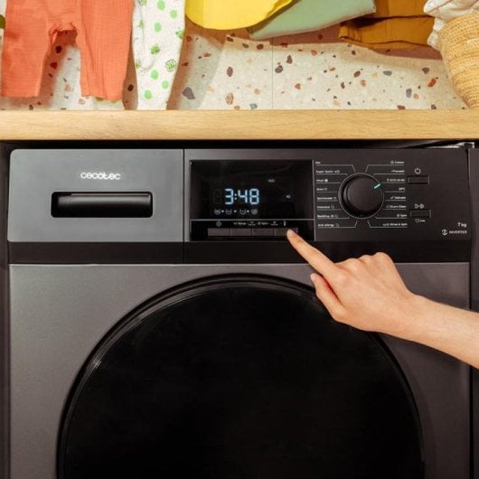 Cecotec Bolero DressCode 7410 Lavatrice Inverter Carica Frontale 7 Kg 1200 Rpm 16 Programmi A Grigio