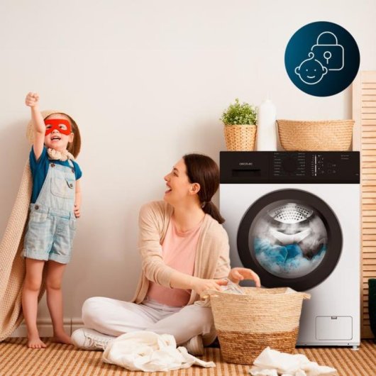 Lave-linge Cecotec Bolero DressCode 620, 6 kg, 1 000 tr/min, 16 programmes, blanc
