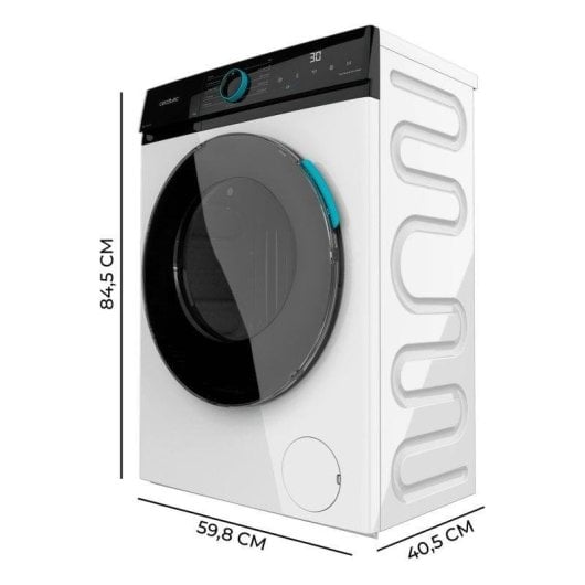 Lava-linge Cecotec Bolero DressCode 6160 Hublot 6kg 1200rpm A Blanc Steam/Vapeur