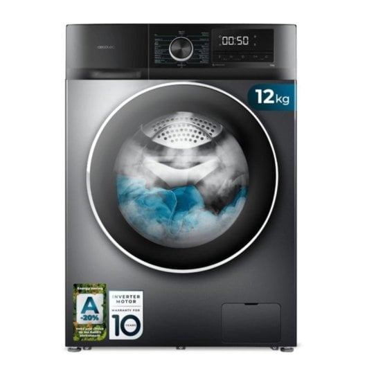 Máquina de Lavar Roupa Cecotec Bolero DressCode 12500 12 kg 1400rpm A Cinzento Inverter Vapor