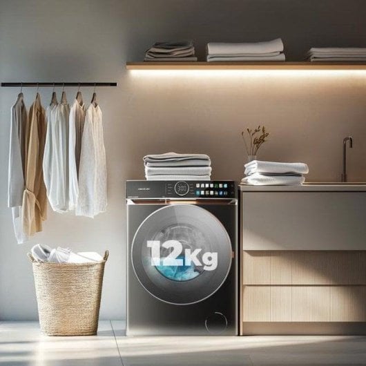 Lavadora Cecotec Bolero DressCode 12980 Carga Frontal 12 kg 1400 rpm A Acero Direct Drive UV SteamMax